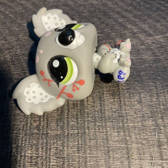 Littlest Pet Shop LPS Authentic 02421 Fanciest Pets Koala Polka Dot Grey - Picture 3 of 6